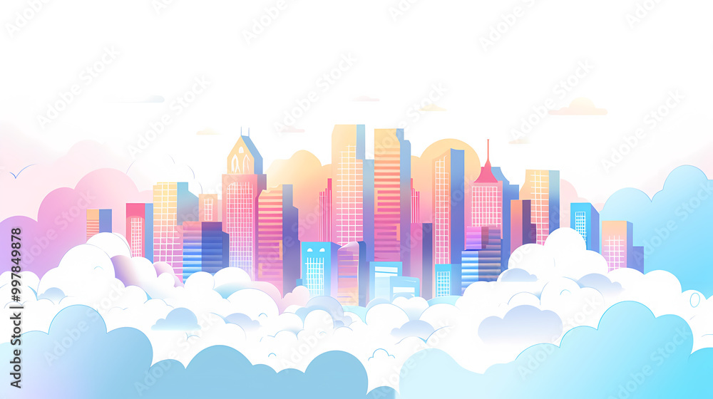 Fototapeta premium city skyline