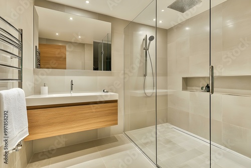 Wallpaper Mural Modern bathroom interior with elegant fixtures Torontodigital.ca