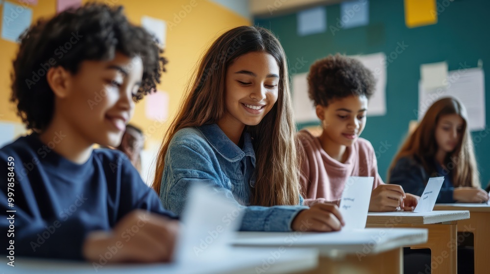 Students vote within the school using ballot papers to vote. Basic democracy education in school. Students vote within the school using ballot papers to vote. Basic democracy education in school.