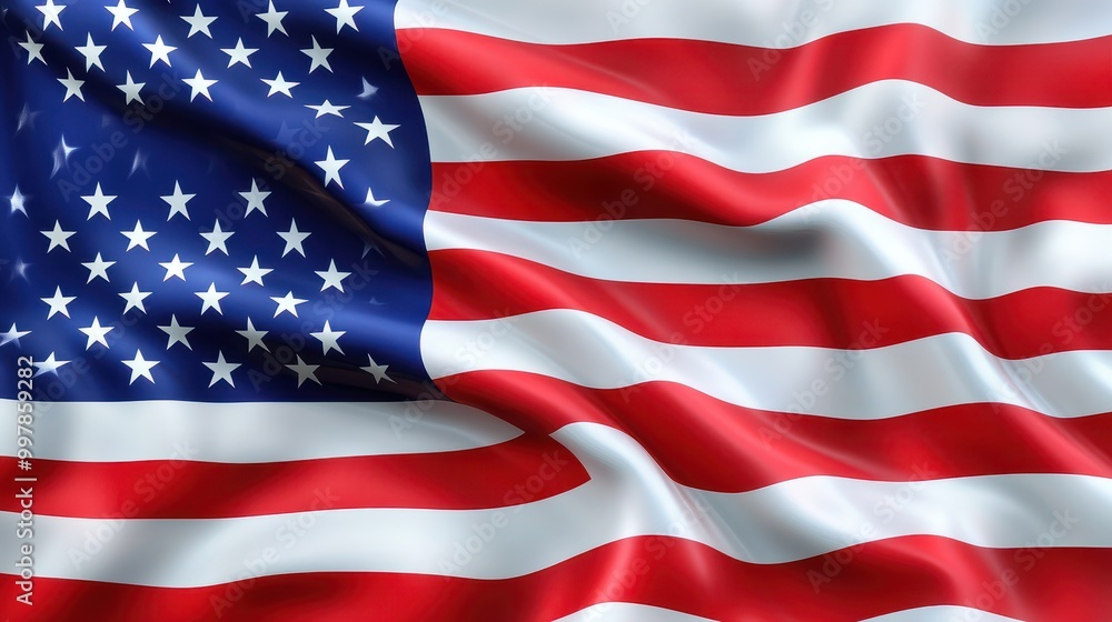 United states flag background. Generative Ai United states flag background. Generative Ai