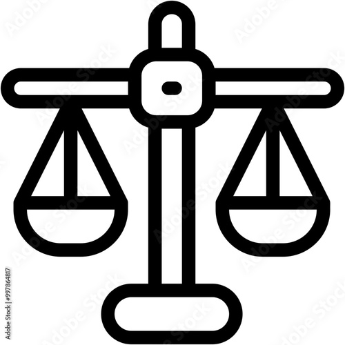 Vector Icon Balance, Legal, Equal, Judge, Truth, Balance Scale