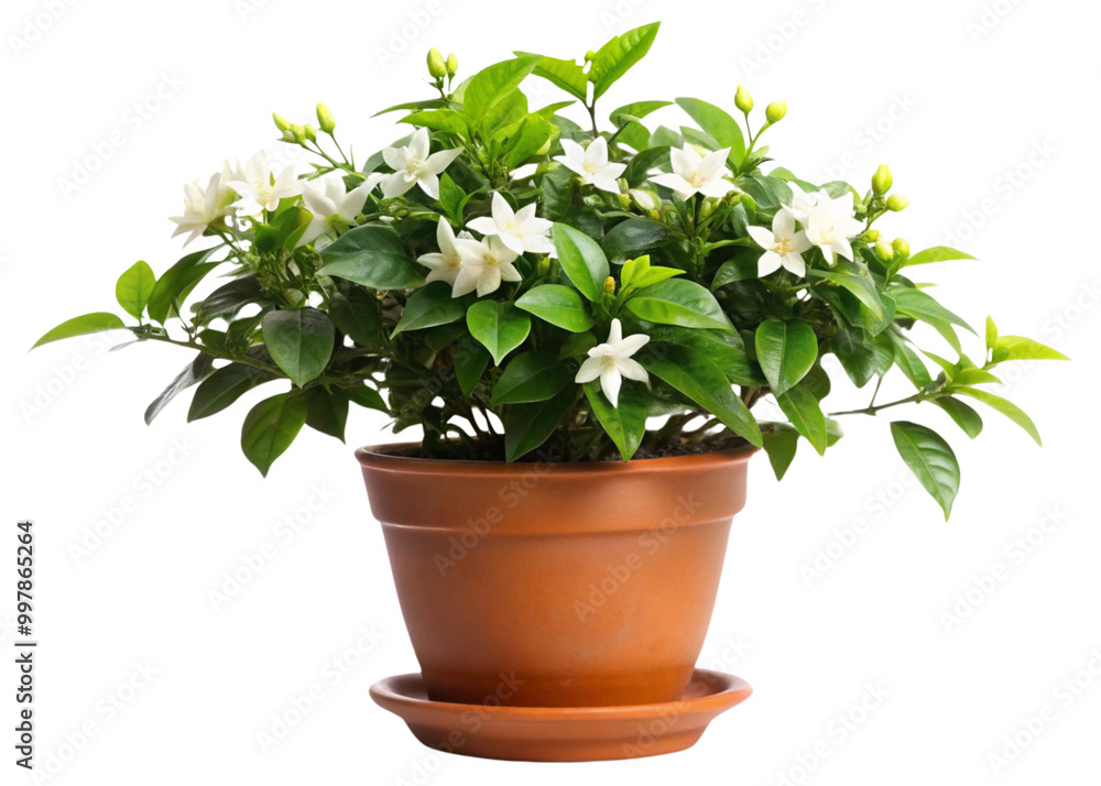 The image shows a small potted plant with green leaves isolated, resembling a houseplant or herb in a simple pot, surrounded by elements of nature and growth The image shows a small potted plant with green leaves isolated, resembling a houseplant or herb in a simple pot, surrounded by elements of nature and growth