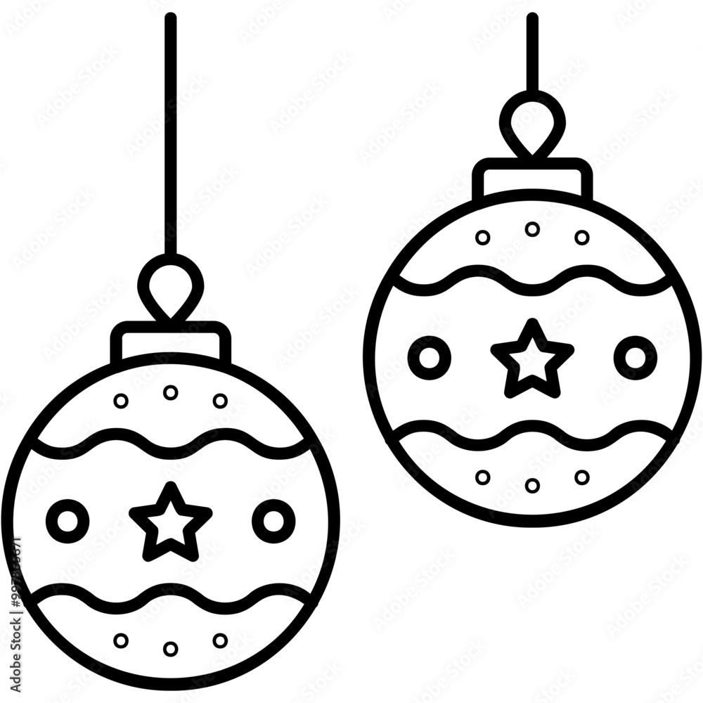 Obraz premium Baubles Icon