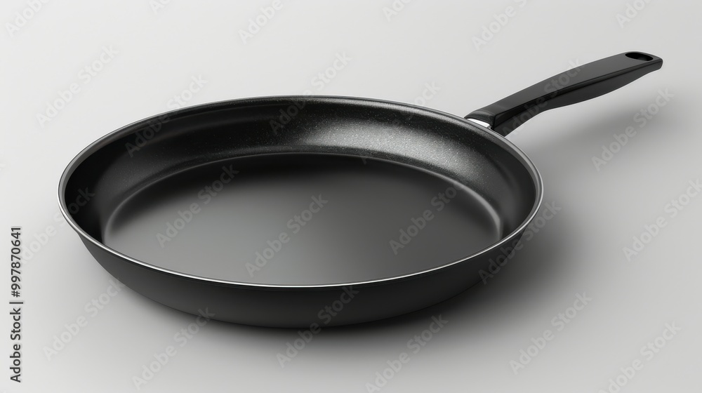3d teflon frying pan isolated on white background 3d teflon frying pan isolated on white background