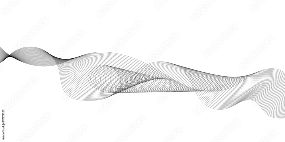 Abstract wavy and curve line on transparent background. Gray curved line for banner design and frequency sound wave line. Future technology concept. Abstract wavy and curve line on transparent background. Gray curved line for banner design and frequency sound wave line. Future technology concept.