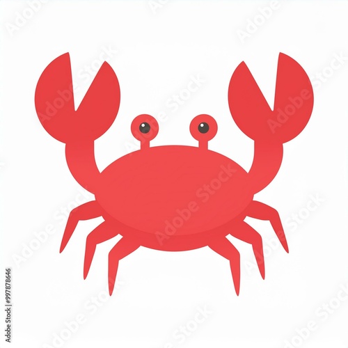 crab illustration isolated on white