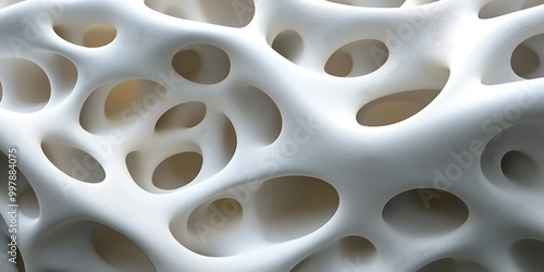 Wallpaper Mural Abstract structure with interconnected voids and textures. Torontodigital.ca