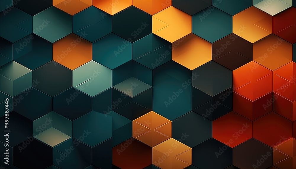 Modern Pattern Geometric, techie hexagonal based texture Modern Pattern Geometric, techie hexagonal based texture