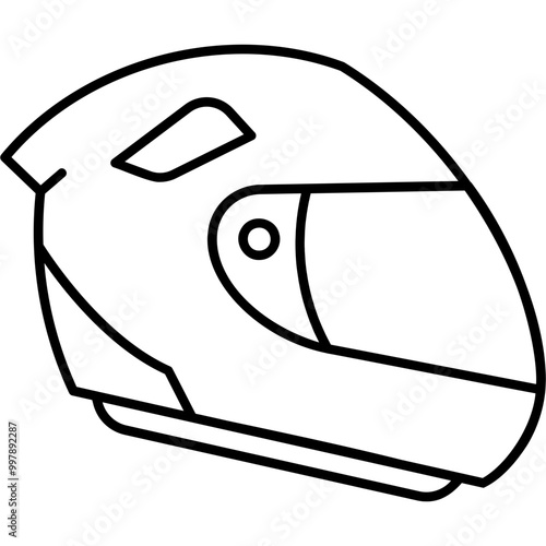Racing Helmet Icon