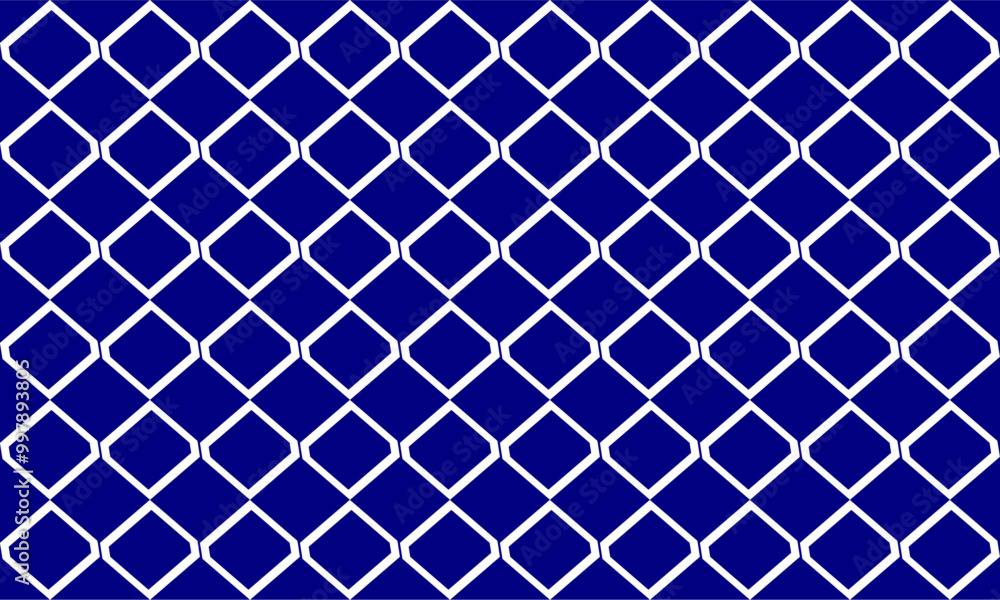 Blue and white grid, white strip net attached into diamond pattern, repeat seamless replete image design for fabric printing, white line Blue and white grid, white strip net attached into diamond pattern, repeat seamless replete image design for fabric printing, white line