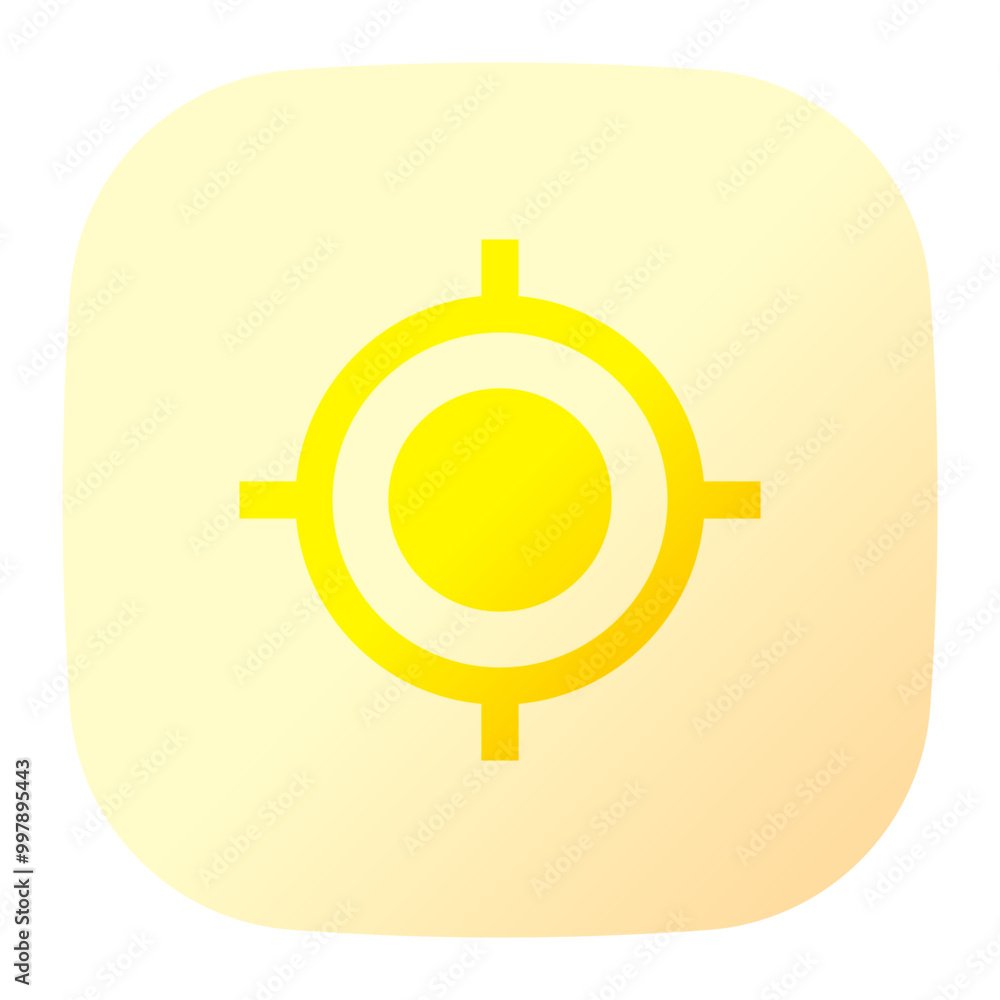 Aim icon. aim, target, navigation, my location, gps, crosshair. Vector icon illustration Aim icon. aim, target, navigation, my location, gps, crosshair. Vector icon illustration