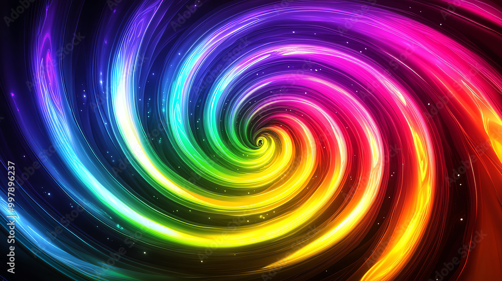rainbow spiral, AI generated rainbow spiral, AI generated