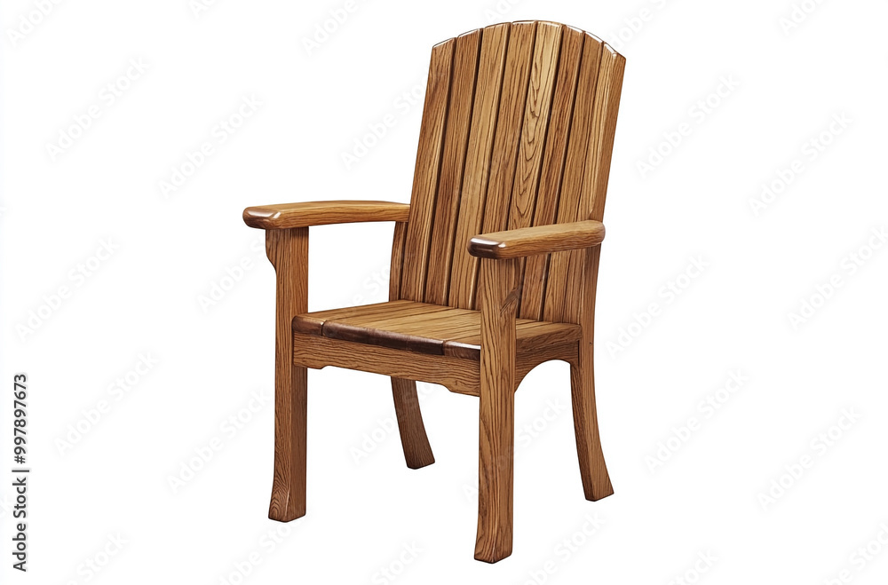 The Amish solid oak dining chair with armrests has an attractive and warm finish The Amish solid oak dining chair with armrests has an attractive and warm finish