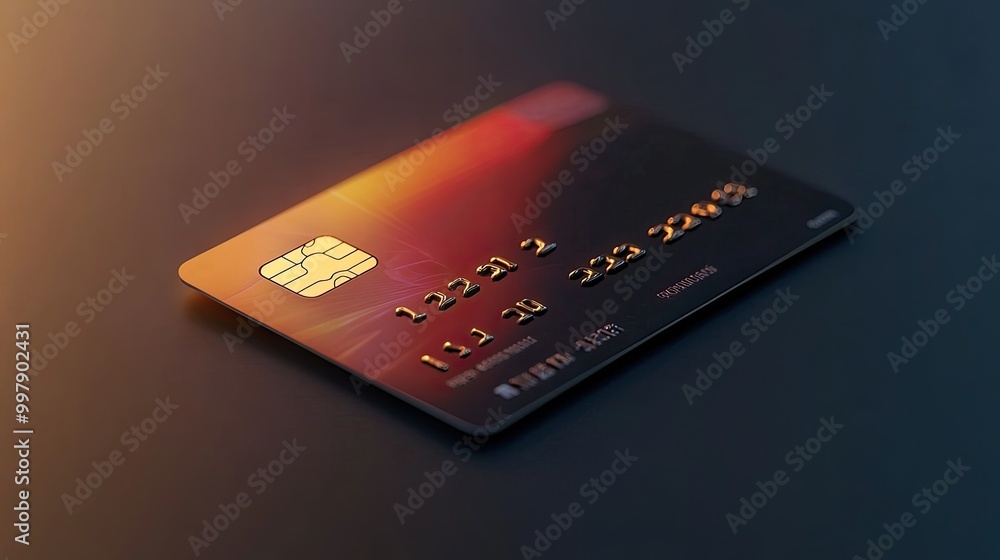 Mockup of Debit or Credit Card - 3D Rendering. Mockup of Debit or Credit Card - 3D Rendering.