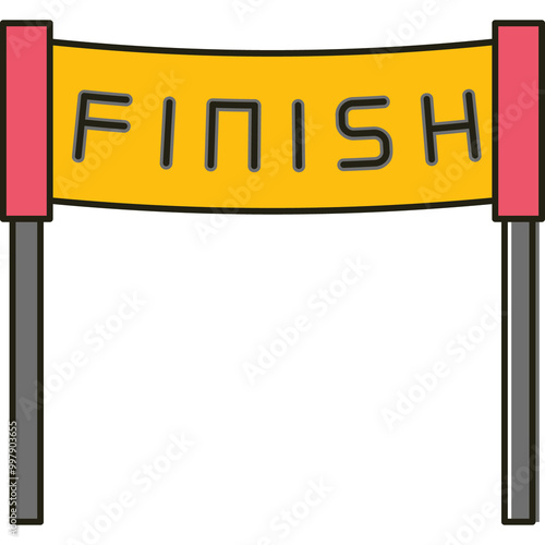 Finish Line Sticker