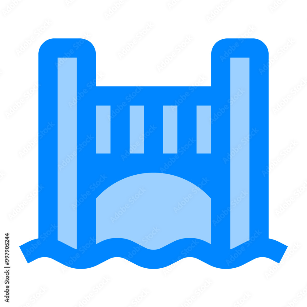 Bridge icon. bridge, architecture, construction, river, building, city. Vector icon illustration Bridge icon. bridge, architecture, construction, river, building, city. Vector icon illustration