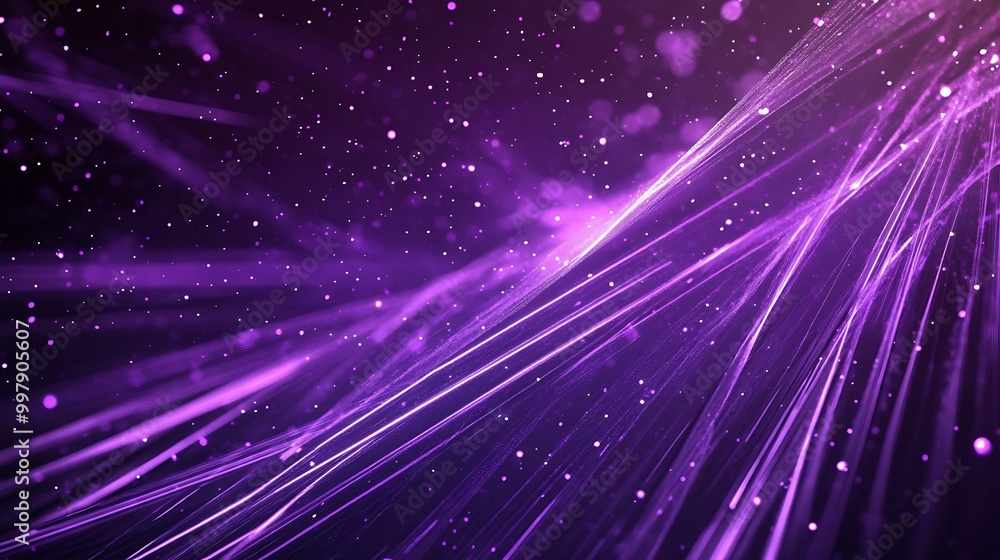 Abstract Purple Waves