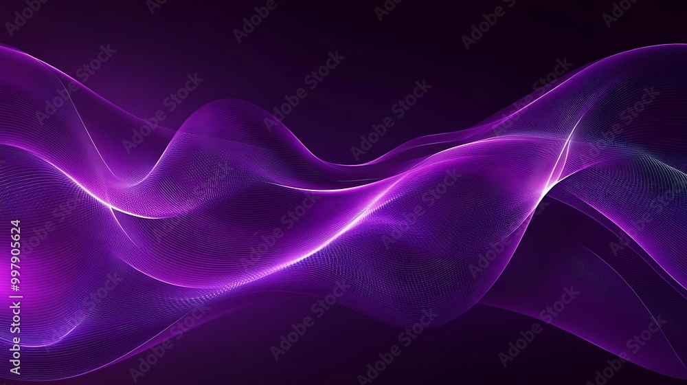 Abstract Purple Waves Abstract Purple Waves