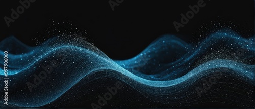 Abstract Blue Wave Design