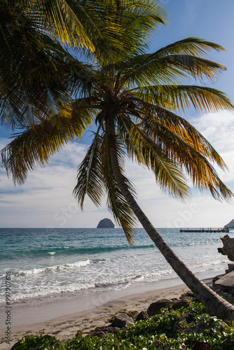 Le Rocher du Diamant dans les Caraibes en Martiniuqe