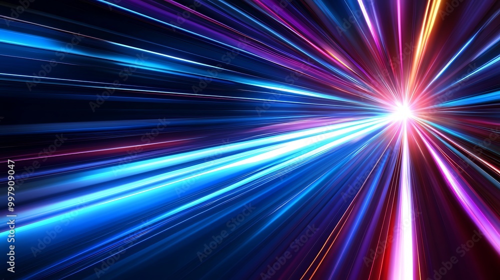 Abstract Light Trails: A Blast of Speed Abstract Light Trails: A Blast of Speed