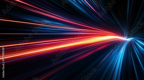 Abstract Light Trails: A Blast of Speed