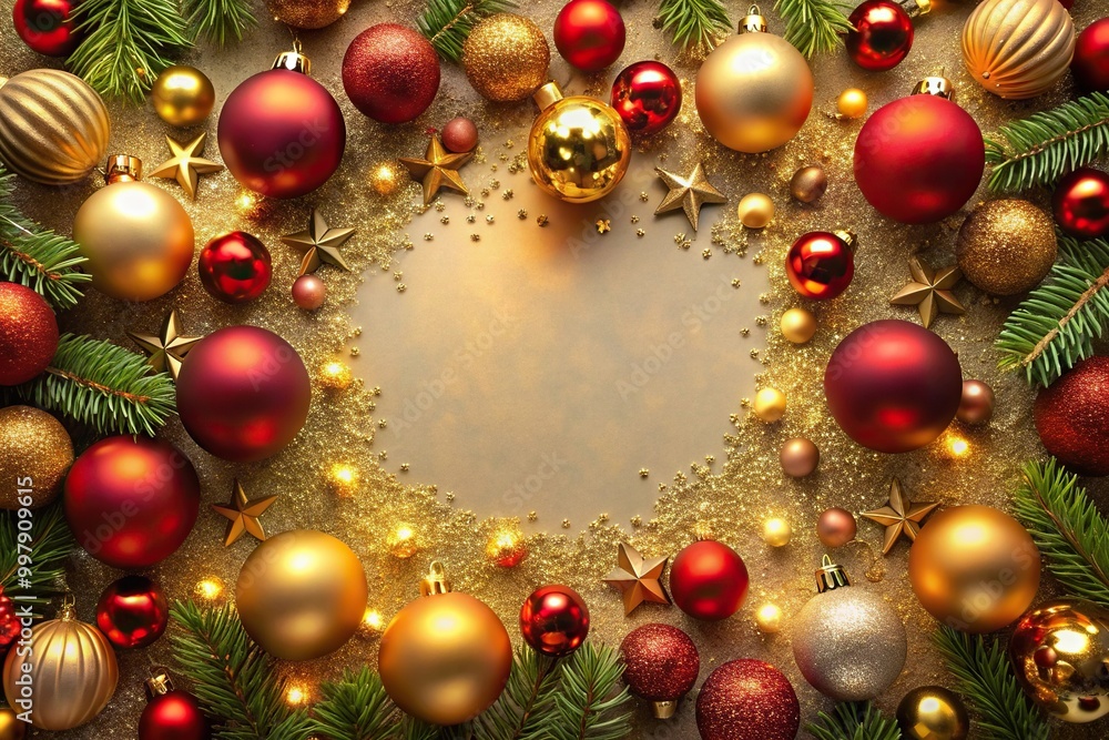 festive holiday backdrop adorned with ornaments festive holiday backdrop adorned with ornaments