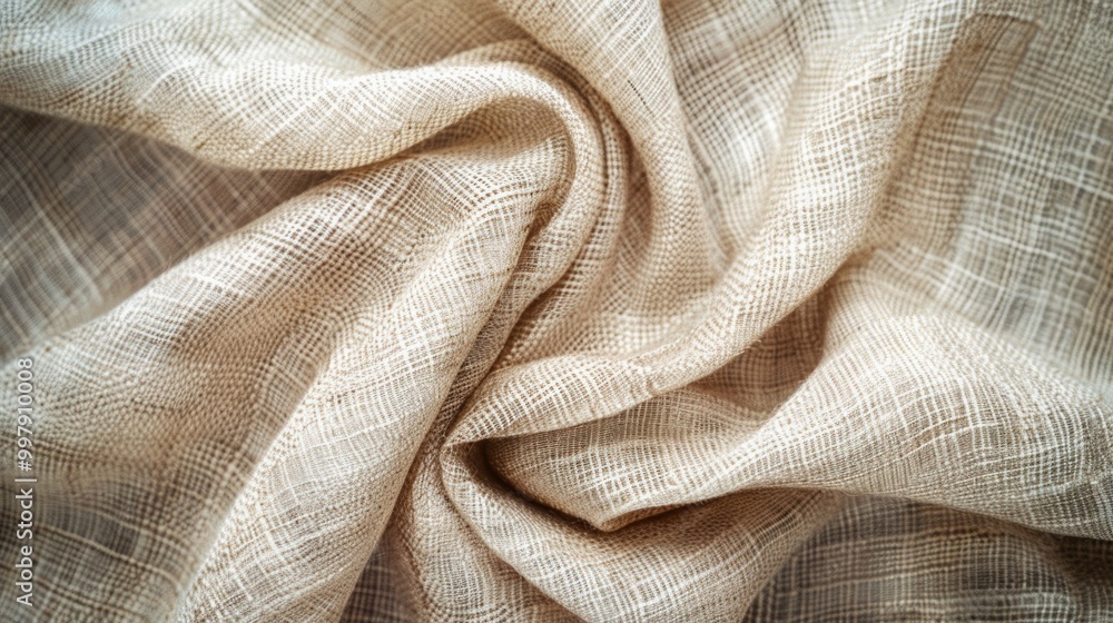 Linen Fabric Texture. Natural Canvas Material Background in Beige Color Linen Fabric Texture. Natural Canvas Material Background in Beige Color