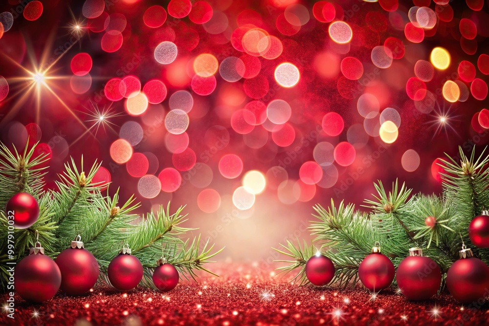 festive holiday background with red bokeh lights reflecting on a surface festive holiday background with red bokeh lights reflecting on a surface