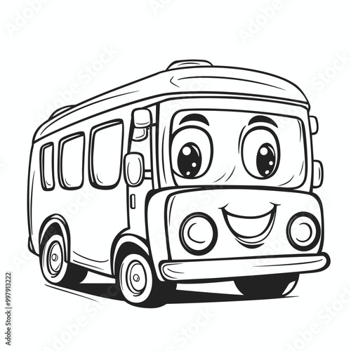 Cute Kawaii Vehicle Coloring Pages Kids