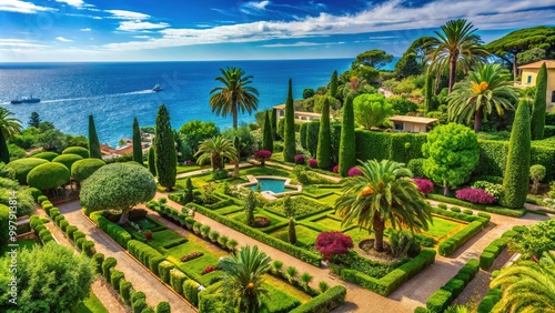 Lush Greenery and Scenic Views of Jardins de Santa Clotilde Overlooking the Mediterranean Sea