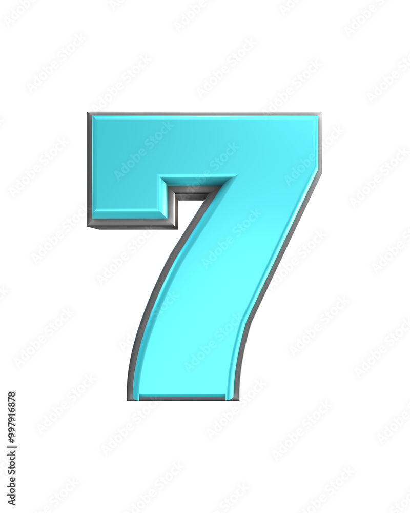3D Render of number and symbol 3D Render of number and symbol