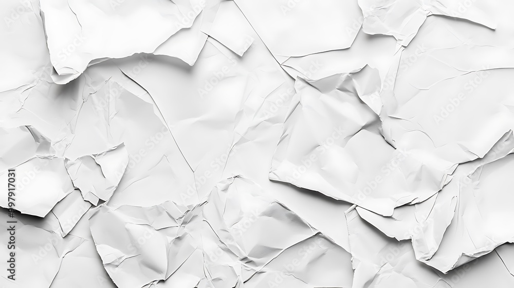 Fototapeta premium Cracked White Surface