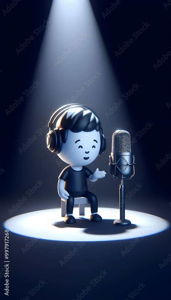 The Digital Broadcaster - A 3D Cartoon Podcast Host The Digital Broadcaster - A 3D Cartoon Podcast Host