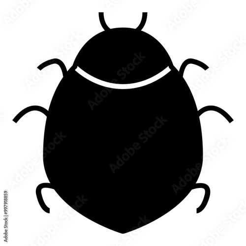 Bed Bug Icon. Simple Insect Illustration Vector Symbol Sign.