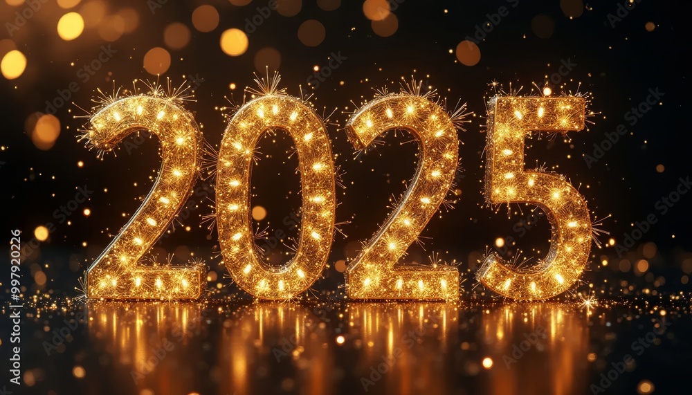 Happy New Year 2025 stock illustration Happy New Year 2025 stock illustration