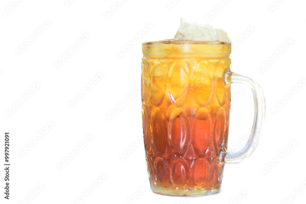 sweet iced tea served in a glass sweet iced tea served in a glass