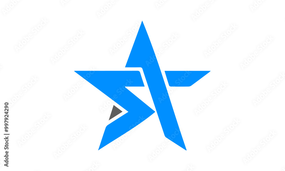 Creative star logo design template Creative star logo design template