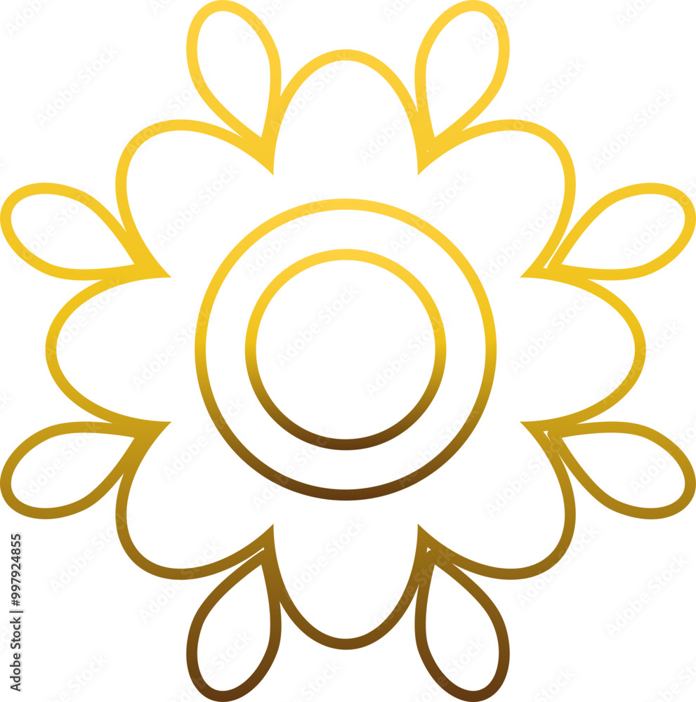 gold flower decoration design. gold flower decoration design.