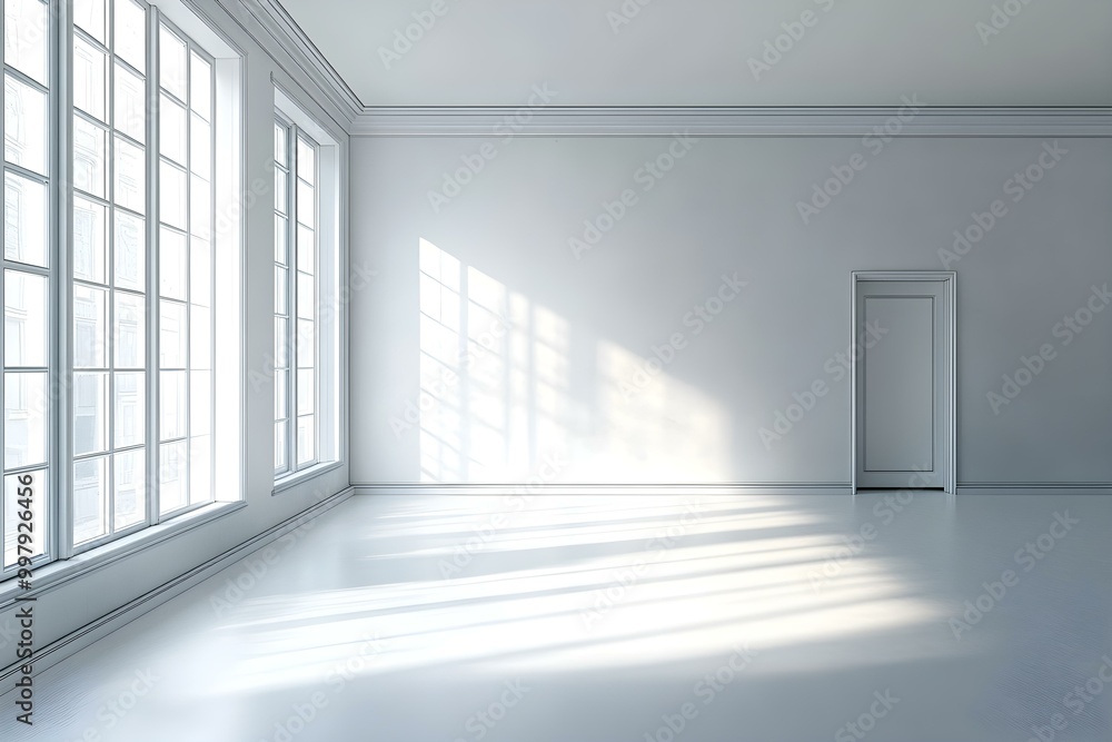 Fototapeta premium Empty room of a modern flat