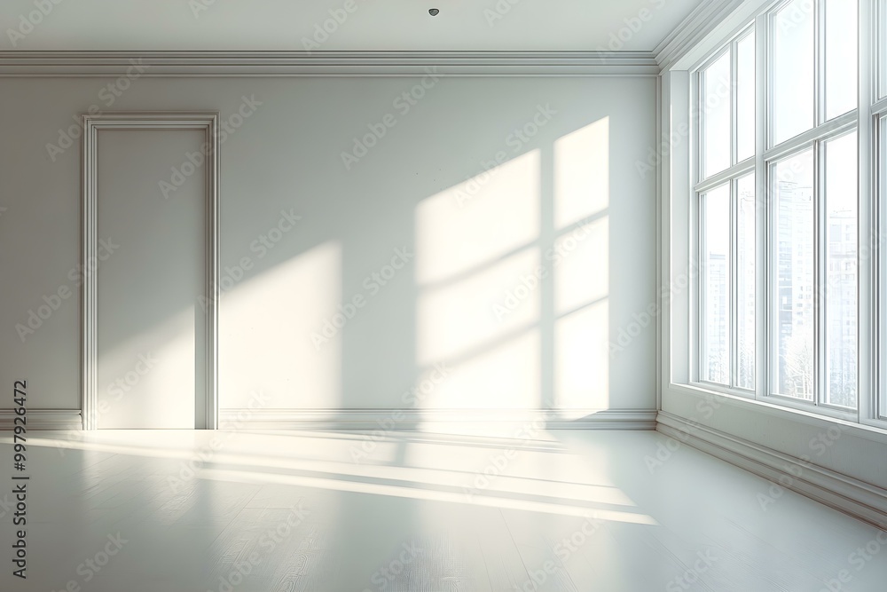 Empty room of a modern flat Empty room of a modern flat