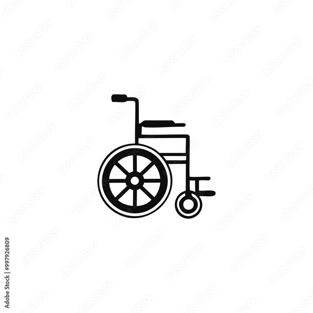 wheelchair outline stroke illustration for health wheelchair outline stroke illustration for health