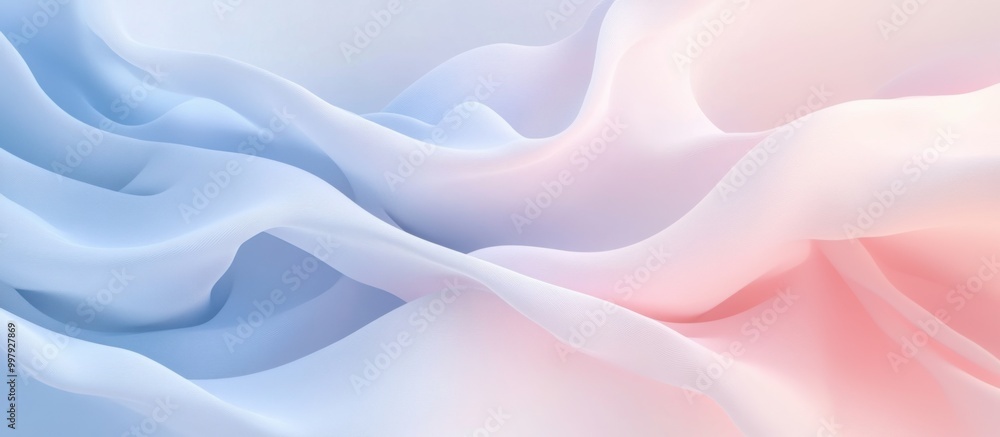 A minimalist 3D background with soft, flowing waves gently curving across the surface A minimalist 3D background with soft, flowing waves gently curving across the surface