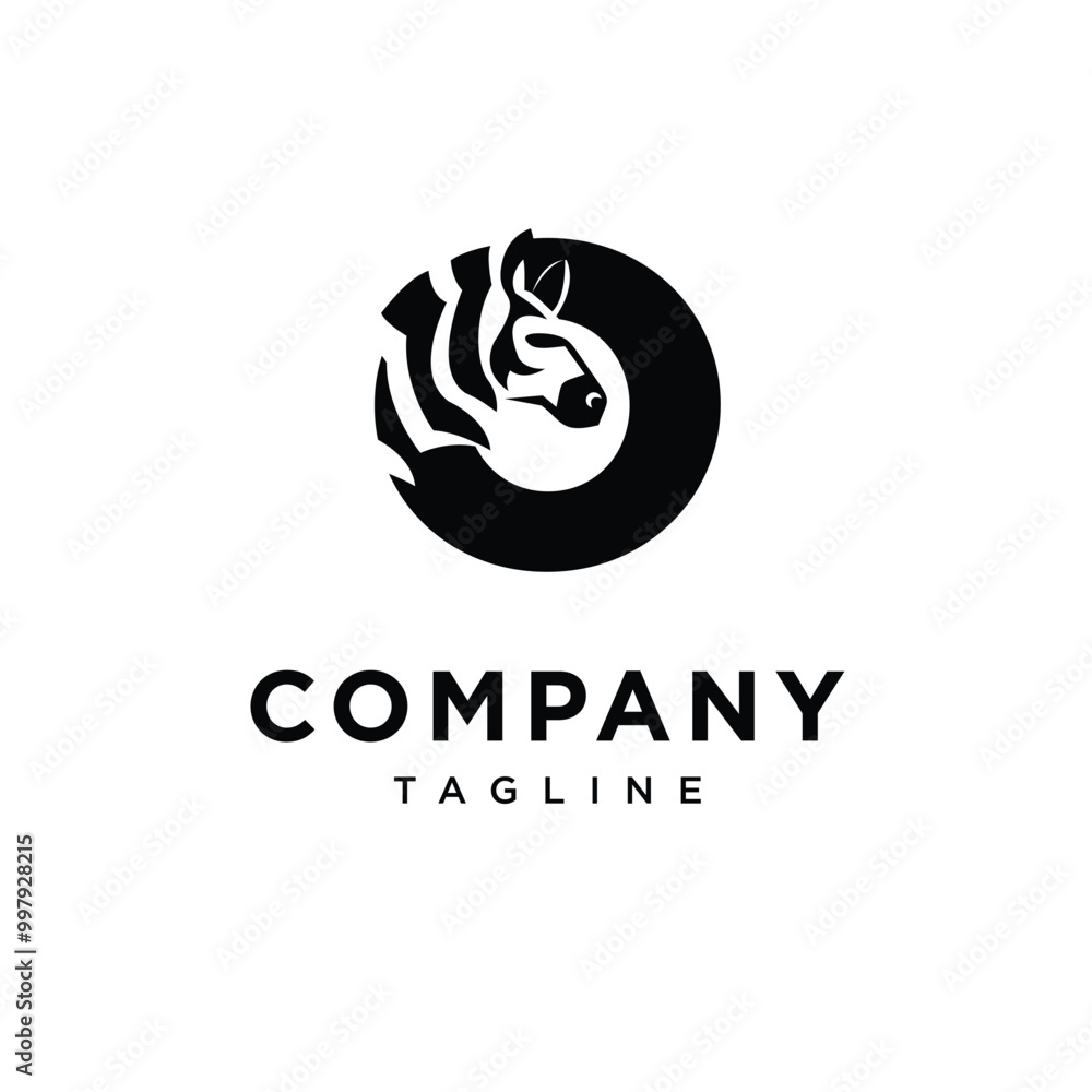 letter O zebras simple logo icon vector letter O zebras simple logo icon vector