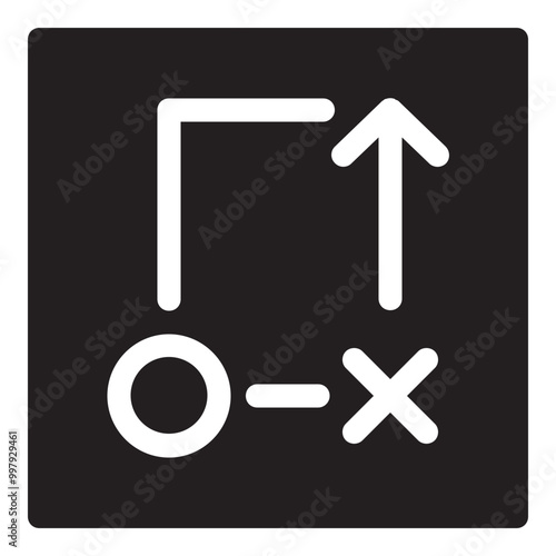 Strategy Plan Failed Simple Solid Icon