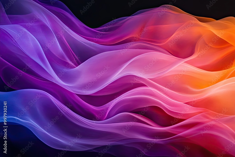 Abstract Wavy Texture in Purple, Pink, and Orange Hues Abstract Wavy Texture in Purple, Pink, and Orange Hues