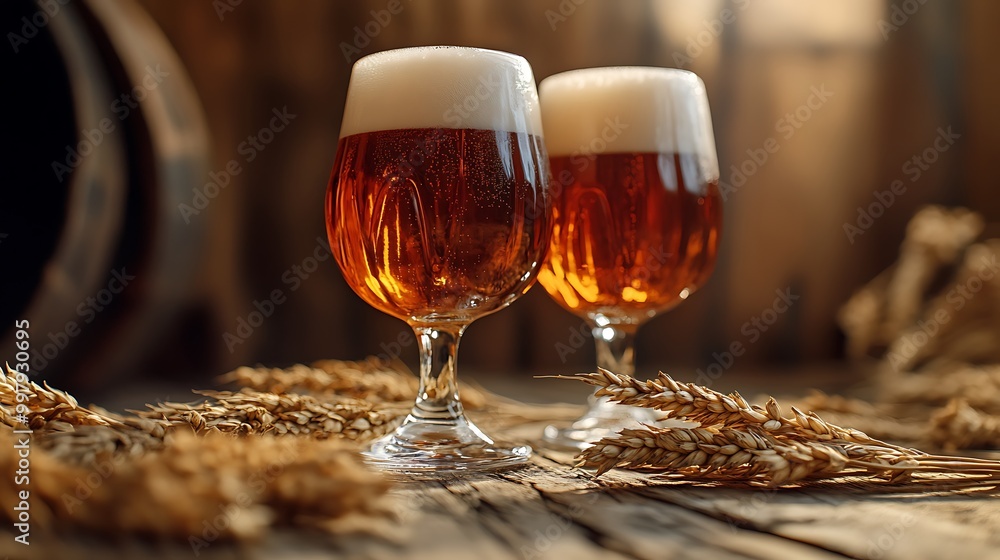 Refreshing Beer with Wheat Refreshing Beer with Wheat