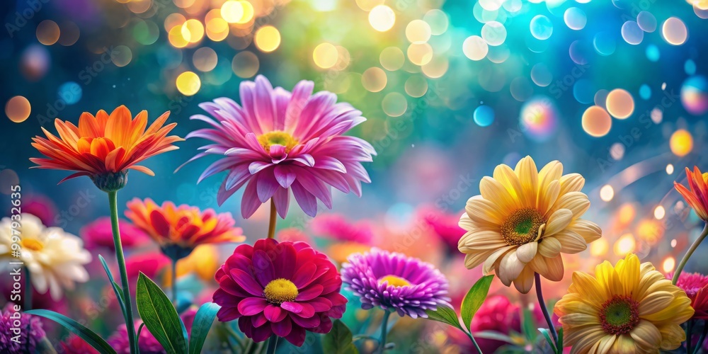 Delicate floral bokeh backdrop featuring soft hues and enchanting light effects, perfect for enhancing your creative Delicate floral bokeh backdrop featuring soft hues and enchanting light effects, perfect for enhancing your creative
