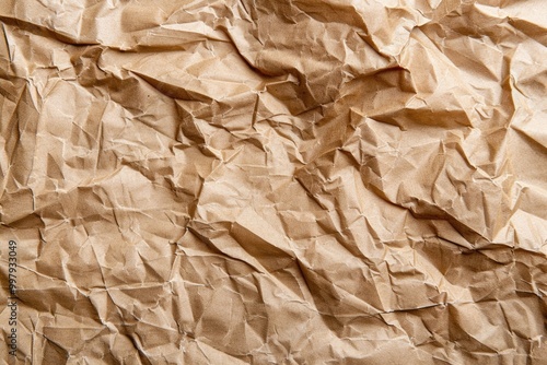 Paper Bag Background. Brown Cardboard Texture with Grain Texture for Craft Projects