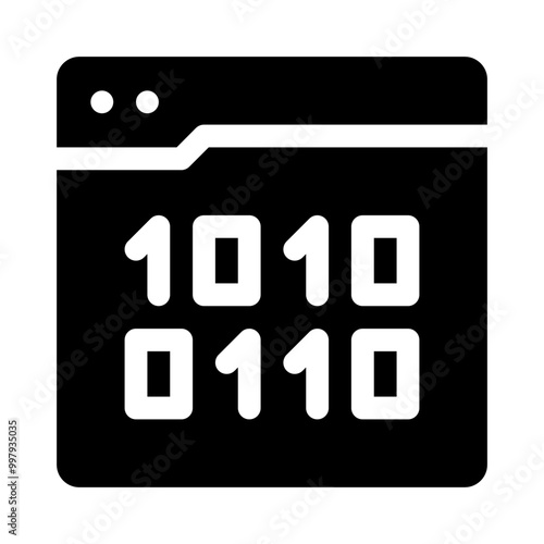 Binary Code glyph icon